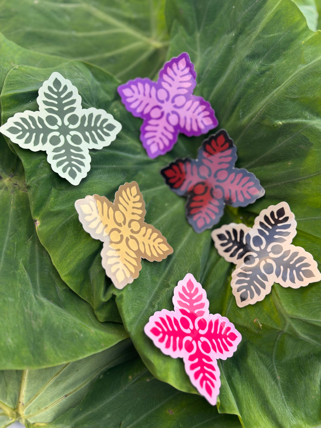 Palaka/ʻUlu Adhesive Sticker