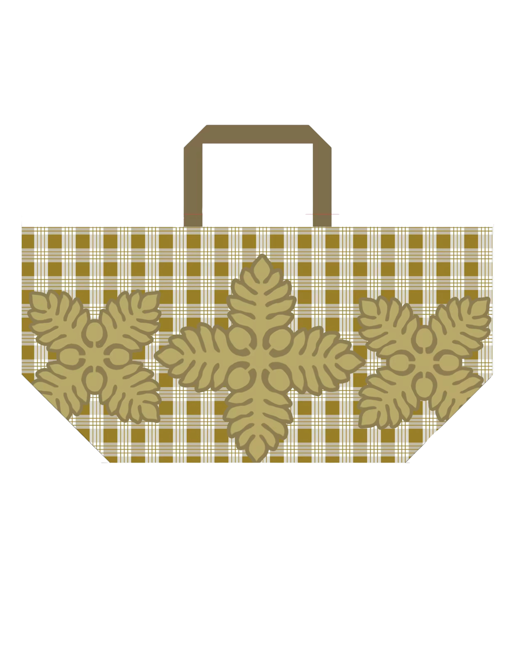 Pre-Order: Palaka + ʻUlu (Breadfruit) Quilt Bombucha tote bag