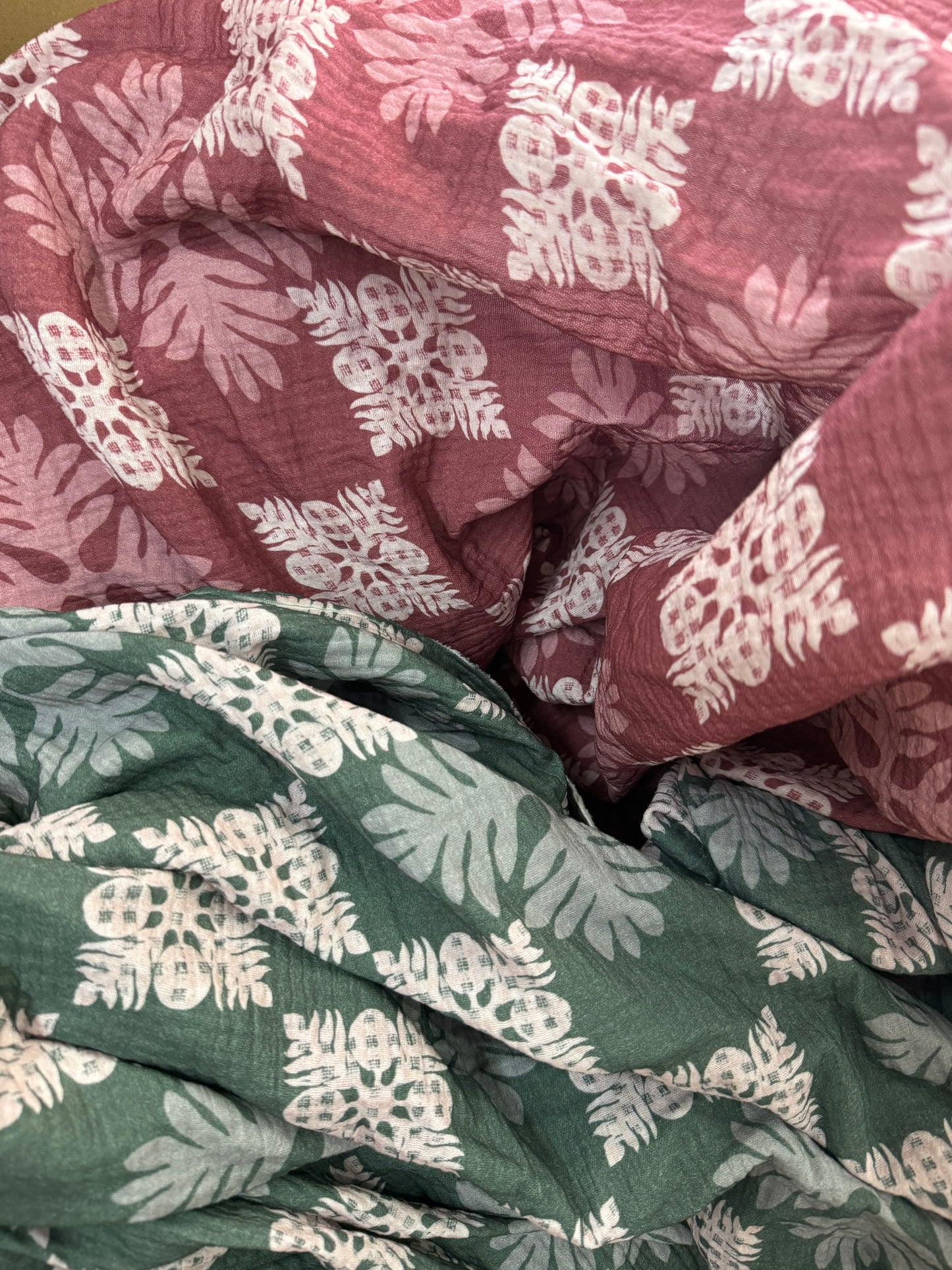 Pre-Order: Bamboo Gauze Kuiki/Palaka Baby Swaddles