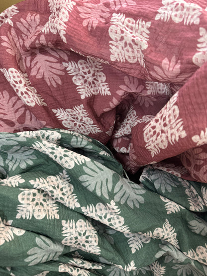 Pre-Order: Bamboo Gauze Kuiki/Palaka Baby Swaddles