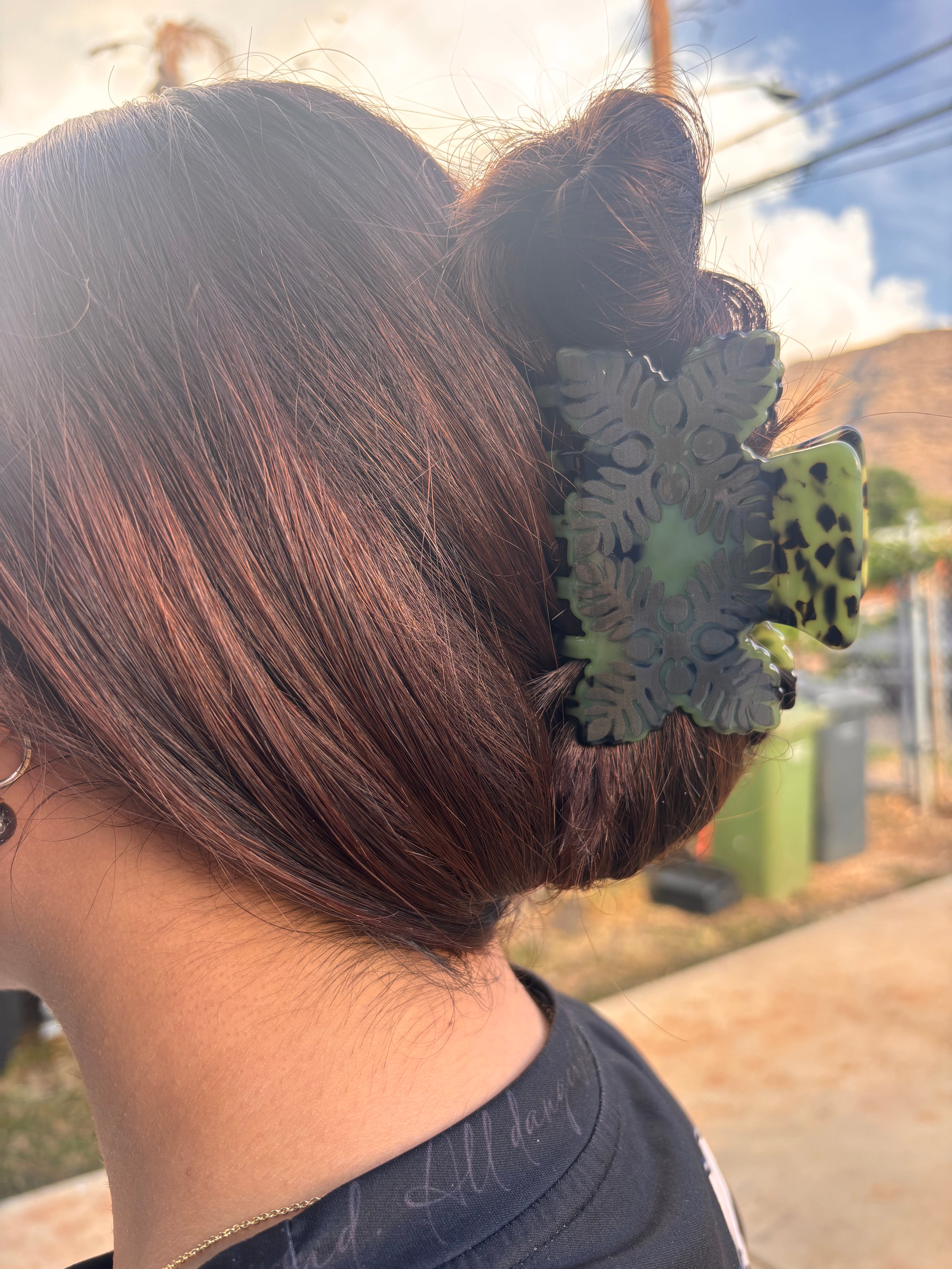 ʻUlu Quilted Hair Clips