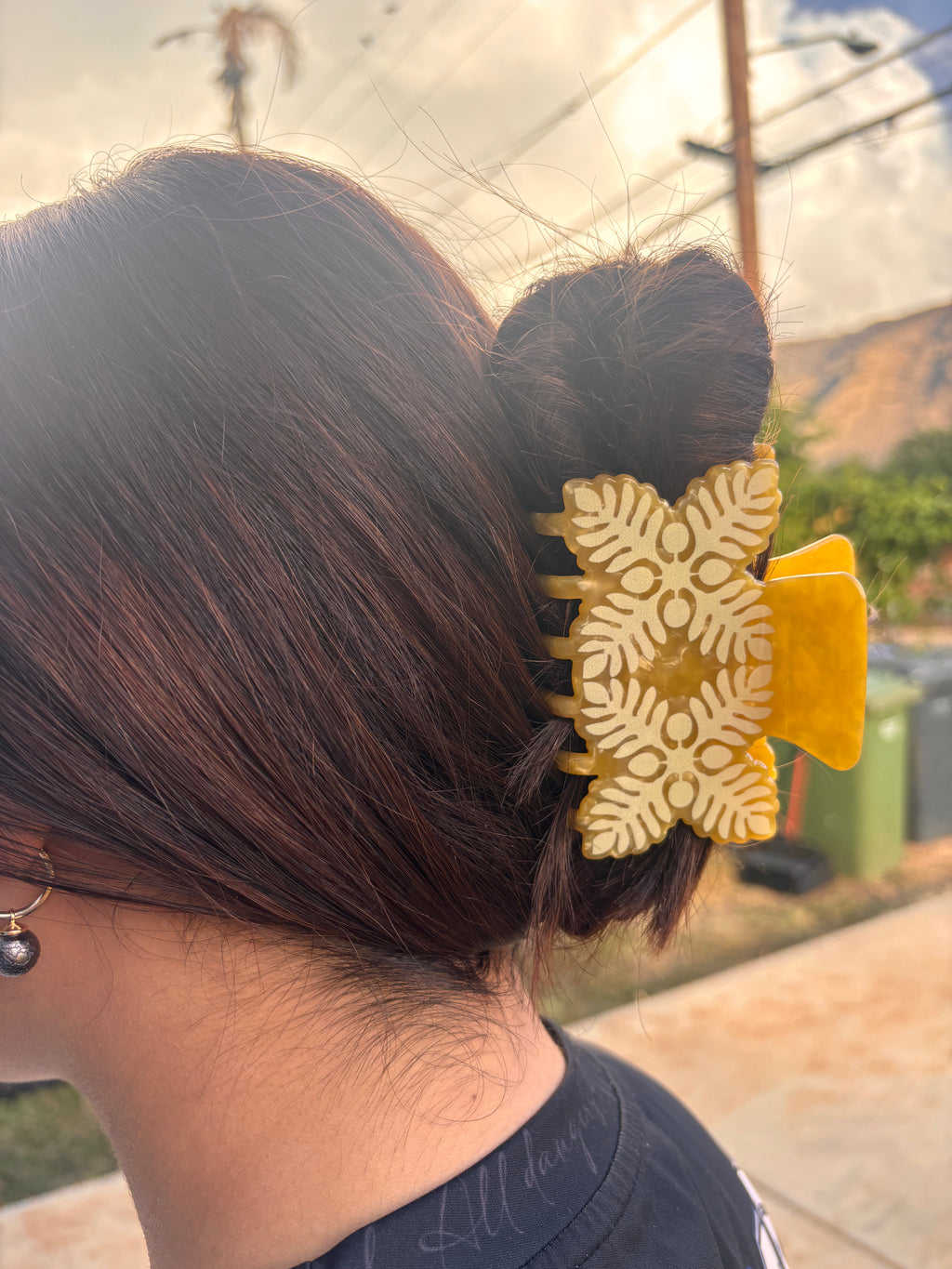 ʻUlu Quilted Hair Clips